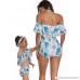 SHOOYING Girls Bikini Swimsuits Mommy and Me Matching Ruffle Off Shoulder Swimwear Color 1 B07MZZ679X